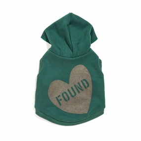 Big Full Heart Animal Hoodie, Hunter Green   Pine