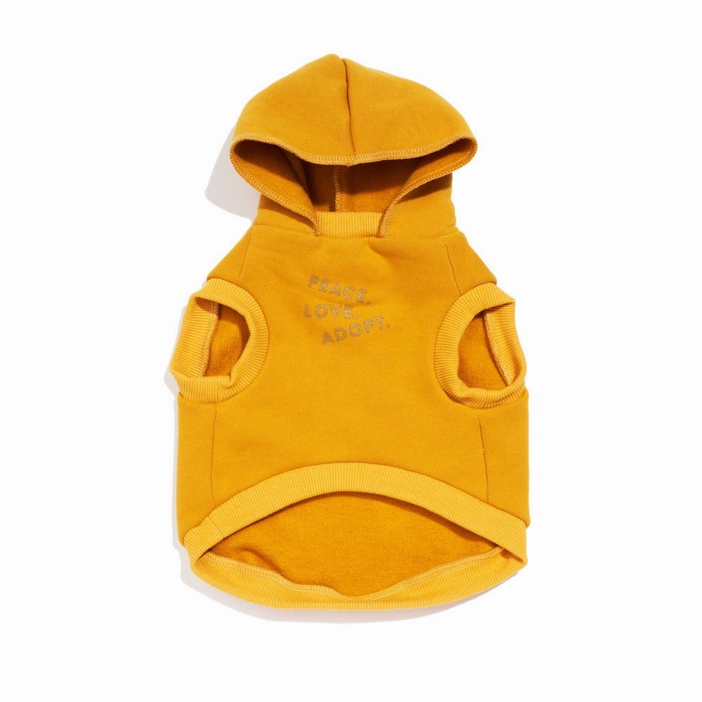 Big Full Heart Animal Hoodie, Mustard Yellow   Olive