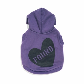 Big Full Heart Animal Hoodie, Purple   Plum