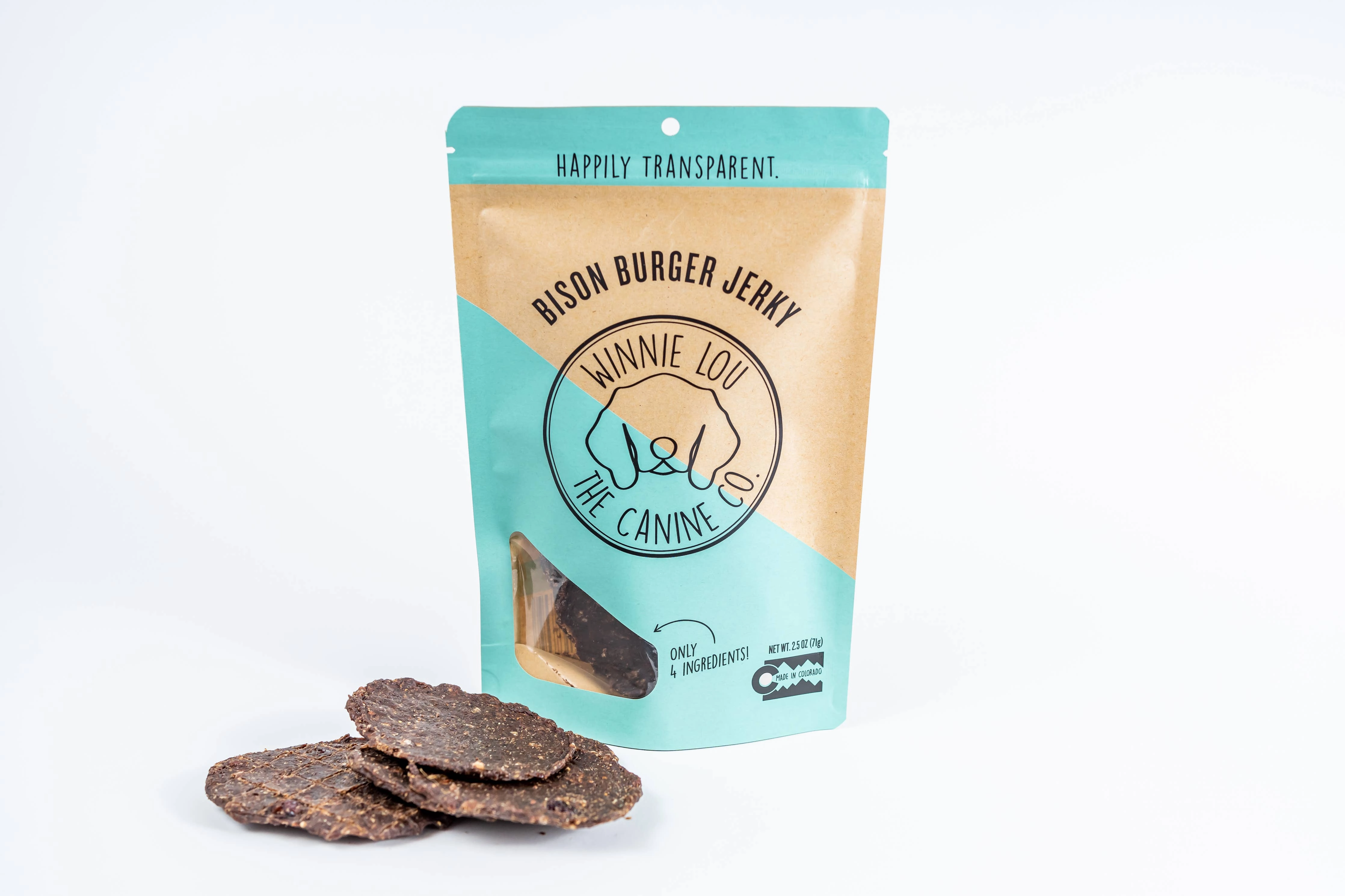 Bison Burger Jerky - Winnie Lou - The Canine Company