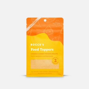 Bocce's Bakery Food Toppers Cheese and Sweet Potato, 8oz Dog Bags