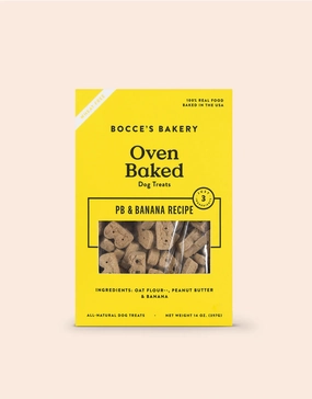 Bocce's Bakery Oven Baked Wheat-Free Pb   Banana Recipe Dog Treats