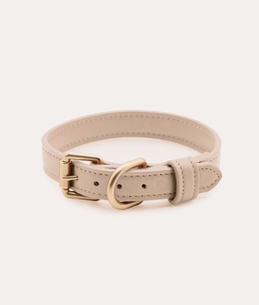 Collar Cuero Vegano Beige, Jala