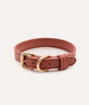 Collar Cuero Vegano Marr??n, Jala