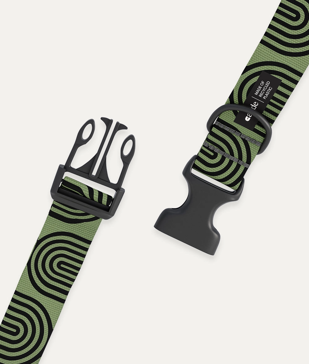 Collar PET Reciclado Dise?o Jap??n Verde, Juno