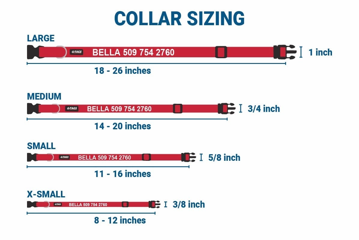 Embroidered Personalized Dog Collar with Quick Release Buckle