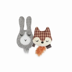 Forest Friends - Fox & Bunny Cat Toy Set