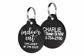 Indoor Cat Tag