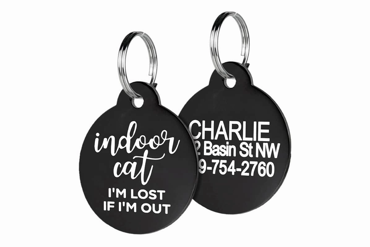 Indoor Cat Tag