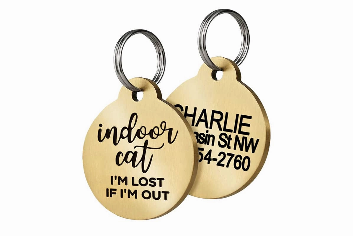 Indoor Cat Tag