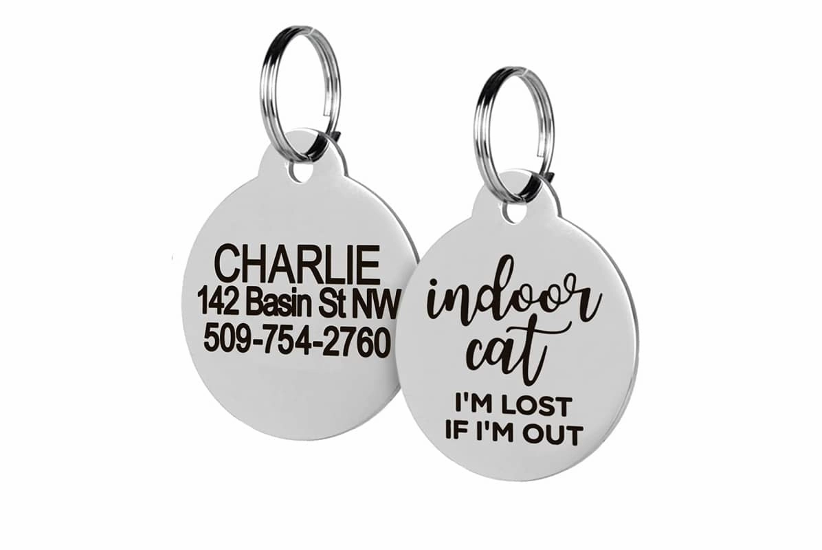 Indoor Cat Tag