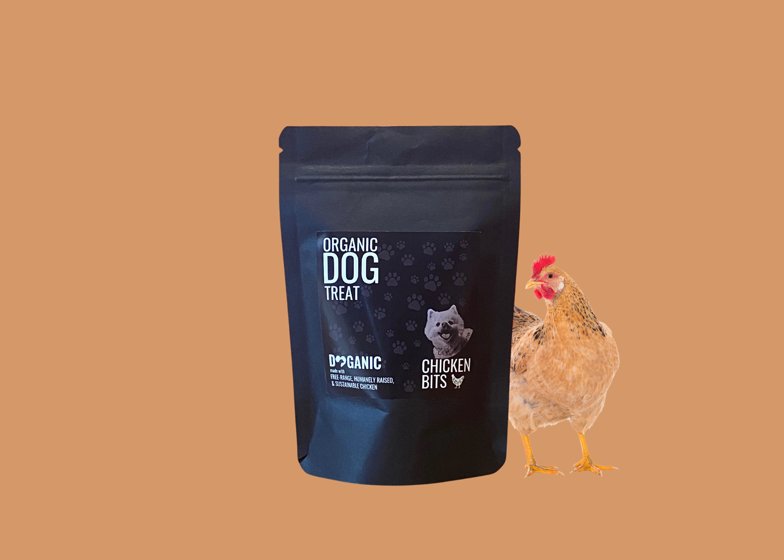 Organic Chicken Treat in Biodegradable Packaging 2oz