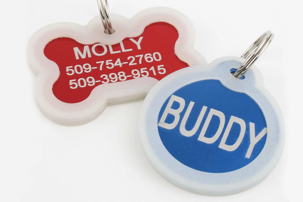 Pet ID Tags with Tag Silencer