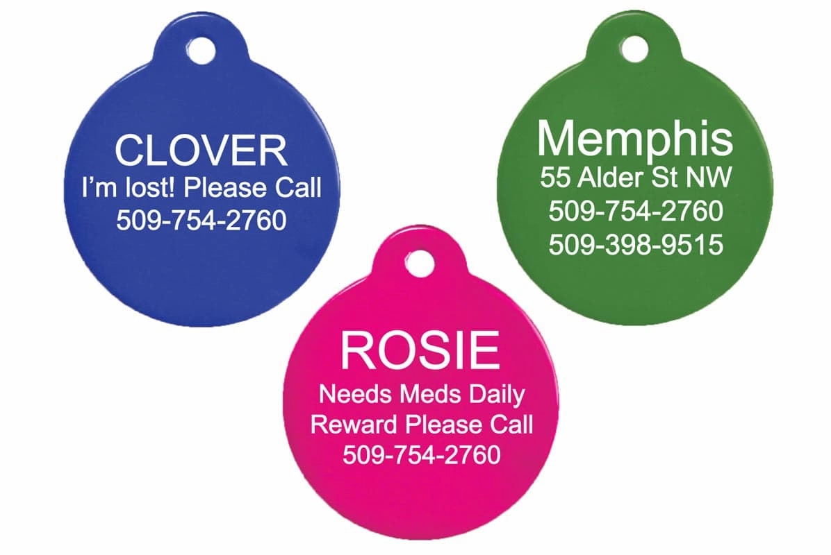 Round Pet ID Tags