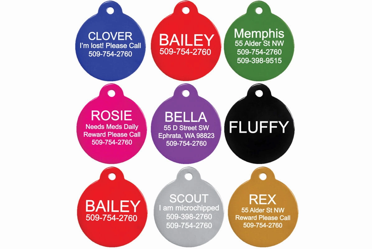 Round Pet ID Tags