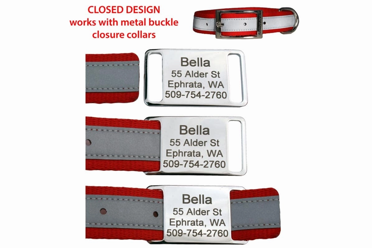 Slide-On Dog Tags, Stainless Steel