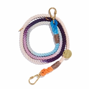 The Lois Ombre Cotton Rope Dog Leash, Adjustable | Found My Animal