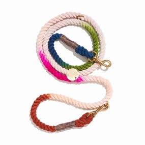 The Spring Bouquet Cotton Rope Dog Leash | Bolt Snaps, Adjustable | Found my Animal