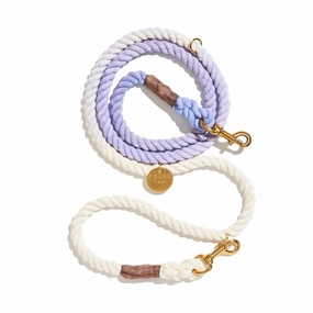 Wisteria Cotton Rope Dog Leash | Bolt Snaps, Adjustable | Found my Animal