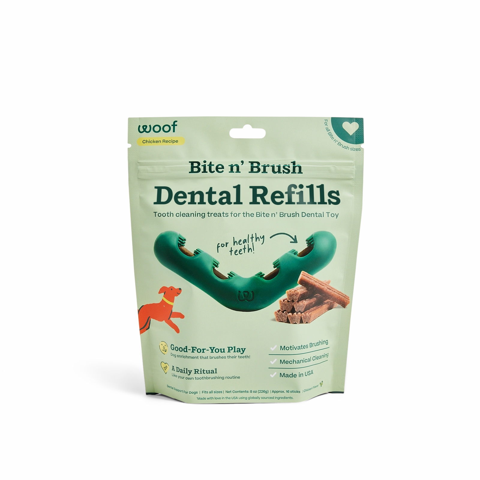 Woof's Bite n' Brush Starter Pack - Dental Refills